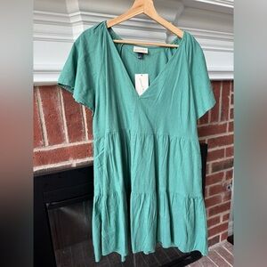 Universal Thread Flutter Sleeve Mini Skater Dress